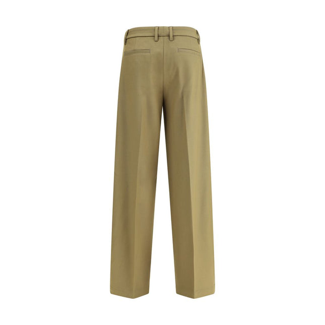 True Royal Green Polyester Dress Pants