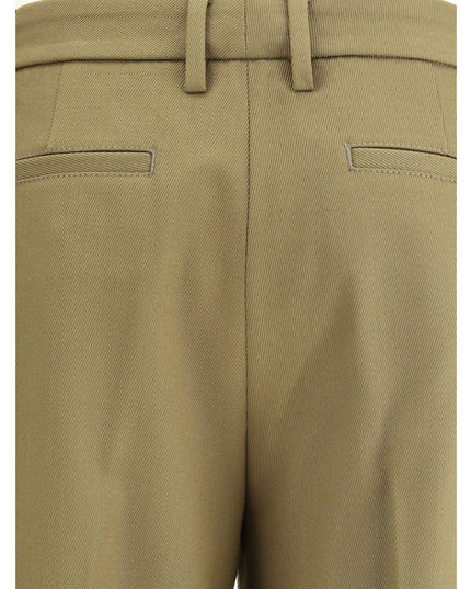 True Royal Green Polyester Dress Pants