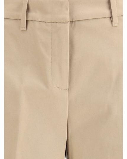 True Royal Beige Cotton Casual Pants