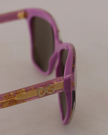 Dolce & Gabbana DG4251 Pink Gold Full Rim Rectangle Frame Shades