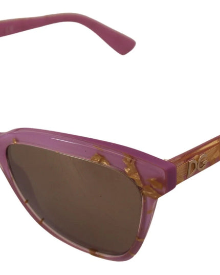 Dolce & Gabbana DG4251 Pink Gold Full Rim Rectangle Frame Shades