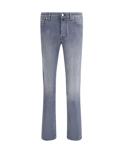 Jacob Cohen Gray Cotton Slim Fit Jeans