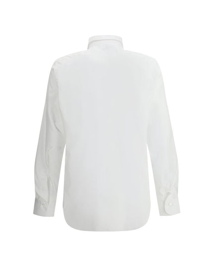 Finamore White Cotton Dress Shirt