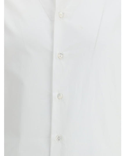 Finamore White Cotton Dress Shirt