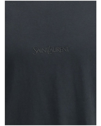 Saint Laurent Black Cotton T-Shirt