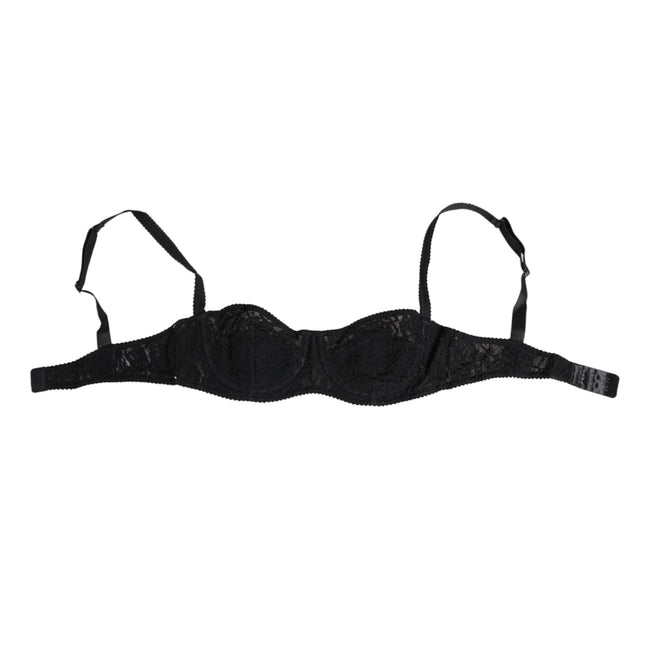 Dolce & Gabbana Black Lace Underwire Bra Lingerie Underwear