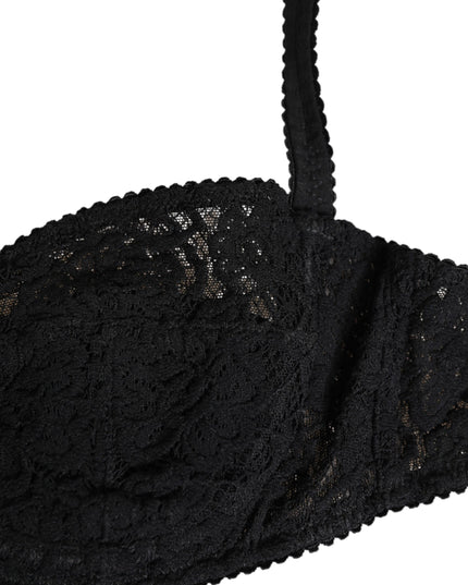 Dolce & Gabbana Black Lace Underwire Bra Lingerie Underwear