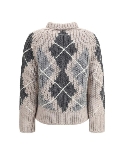 Ermanno Scervino Wool argyle-patterned Cardigan