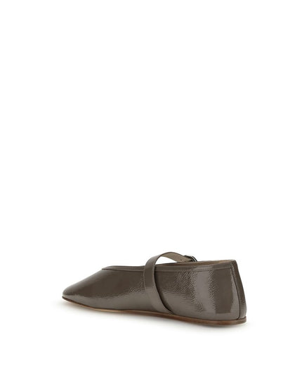 Le Monde Béryl Brown Calf Leather Bos Taurus Ballet Flats