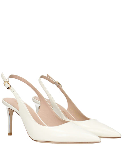 Stuart Weitzman Beige Leather High Heel Pumps