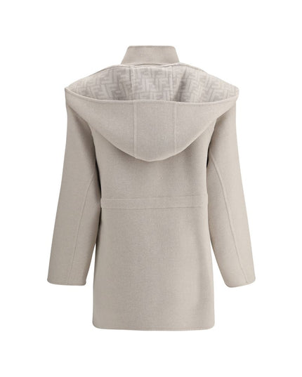 Fendi Cream Wool Coat