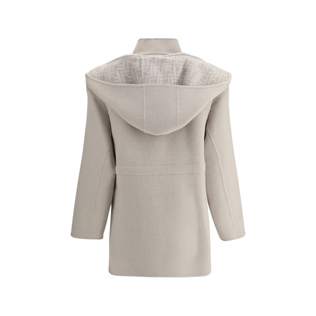 Fendi Cream Wool Coat