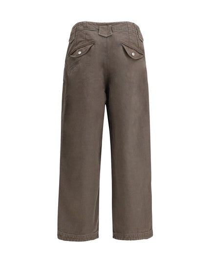Kenzo Brown Cotton Casual Pants