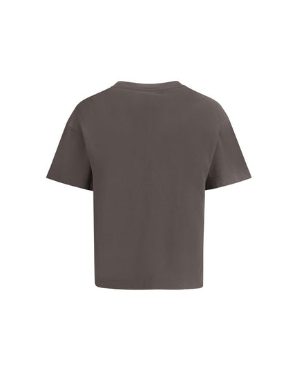Palm Angels Gray Cotton T-Shirt