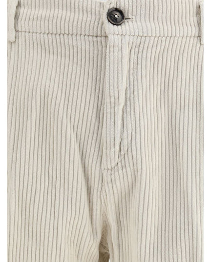 Cruna White Cotton Casual Pants