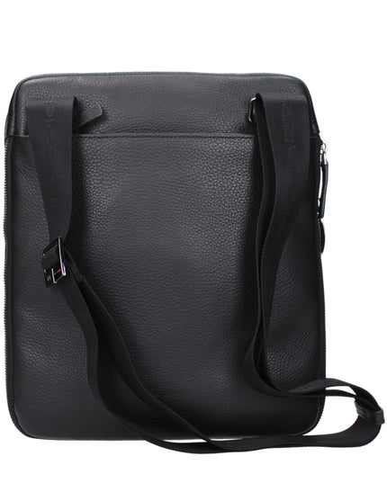 Piquadro Black Leather Crossbody Bag