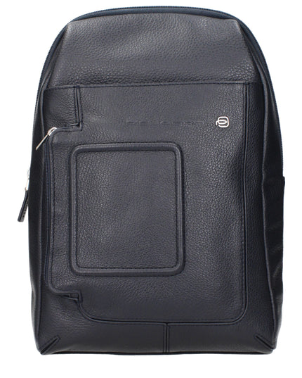 Piquadro Blue Leather Crossbody Bag