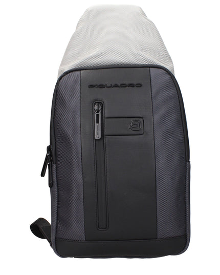 Piquadro Gray Fabric Backpack