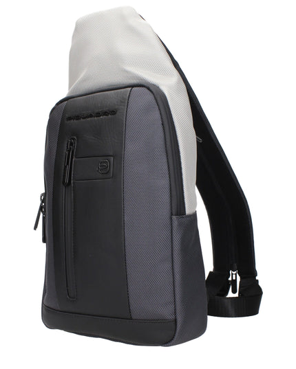 Piquadro Gray Fabric Backpack
