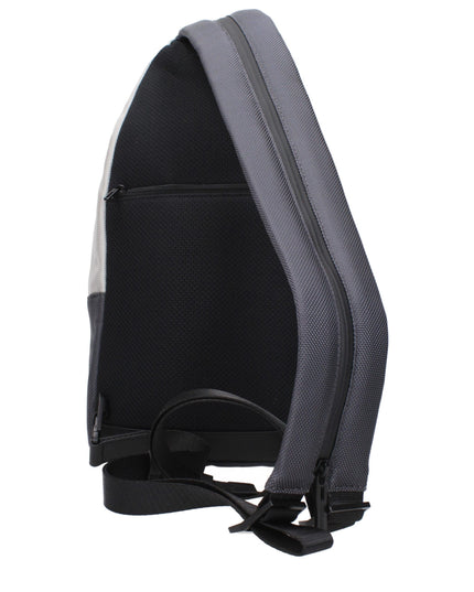 Piquadro Gray Fabric Backpack