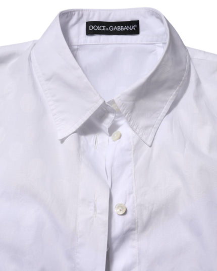 Dolce & Gabbana White Collared Short Sleeve Polo Shirt Top