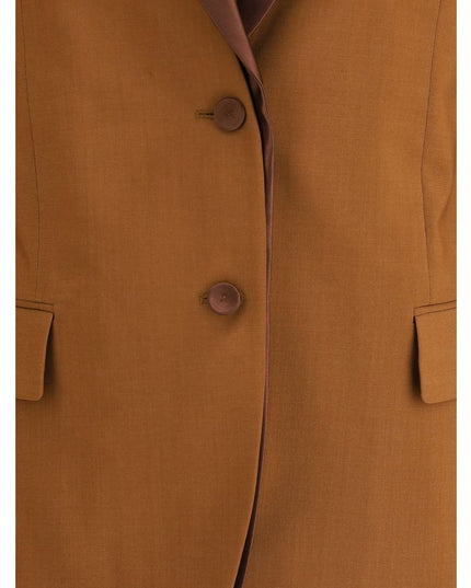 Fendi Brown Wool Blazer