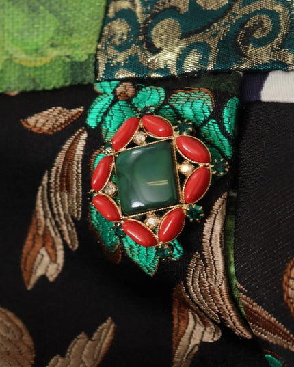 Dolce & Gabbana Multicolor Patchwork A-line Polyester Skirt