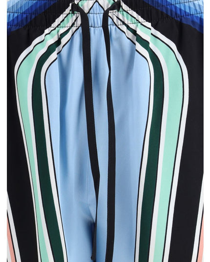 Casablanca Multicolor Silk Bermuda Shorts