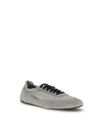 Prada Gray Rubber Athletic Sneakers