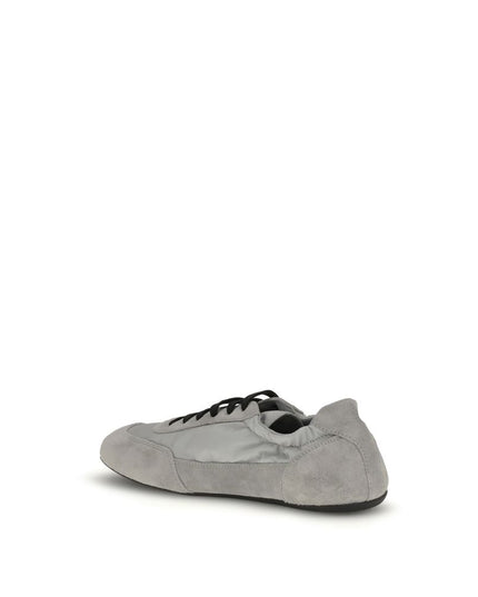 Prada Gray Rubber Athletic Sneakers