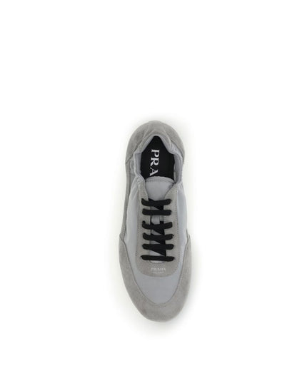 Prada Gray Rubber Athletic Sneakers