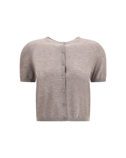 Lisa Yang Beige Cashmere Cardigan