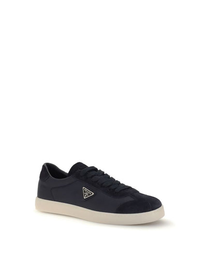 Prada Blue Leather Sneakers