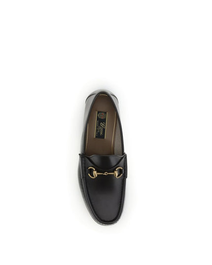 Gucci Brown Calf Leather Bos Taurus Slip-On Loafers