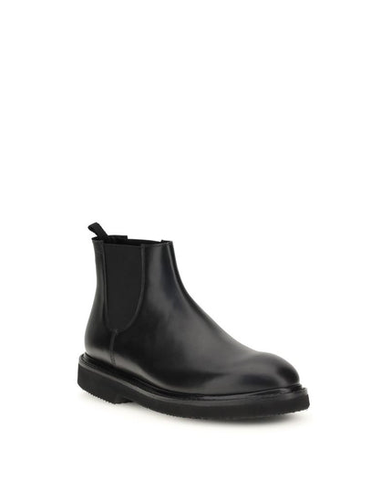 Premiata Black Calf Leather Bos Taurus Chelsea Boots