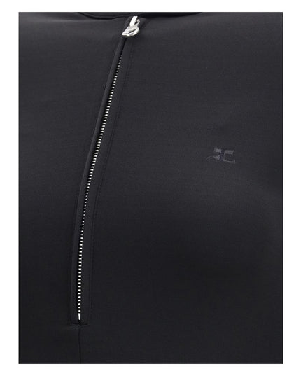 Courrèges Black Viscose Casual Dress