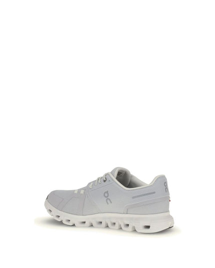 ON White Fabric Athletic Sneakers