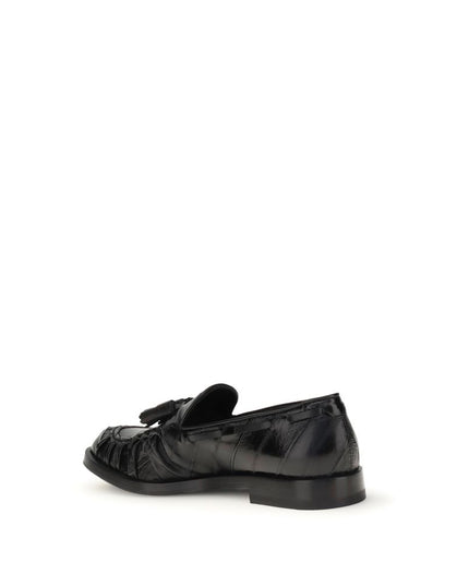 Fratelli Rossetti Black Rubber Slip-On Loafers