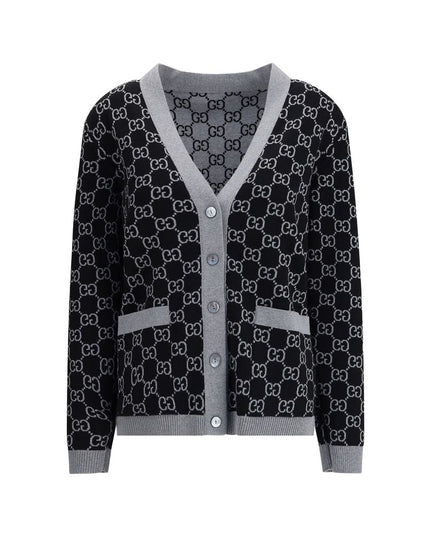 Gucci Black Wool Cardigan