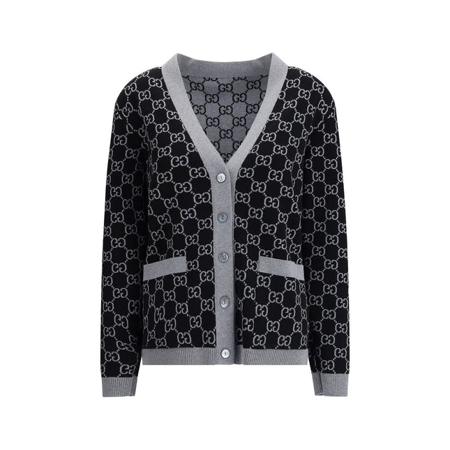 Gucci Black Wool Cardigan