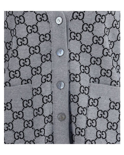 Gucci Black Wool Cardigan