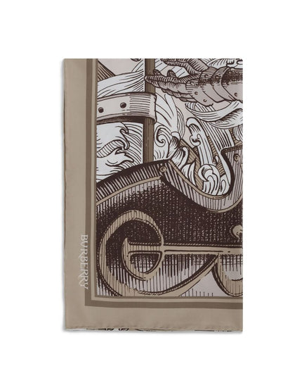 Burberry Beige Silk Scarf