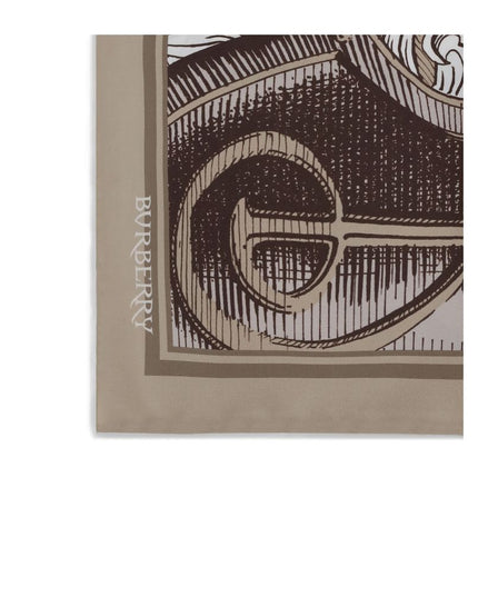 Burberry Beige Silk Scarf