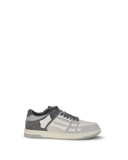 Amiri Gray Calf Leather Bos Taurus Low Top Sneakers