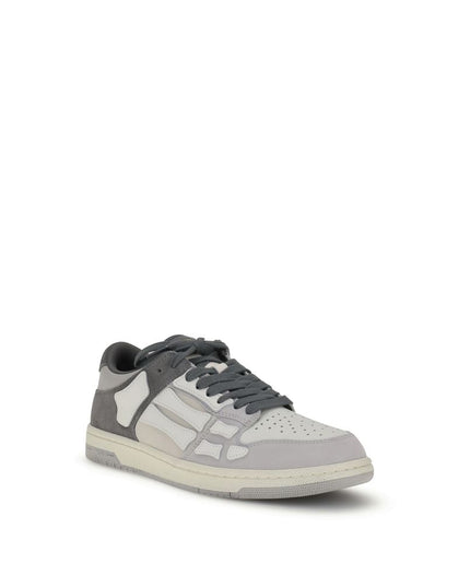Amiri Gray Calf Leather Bos Taurus Low Top Sneakers