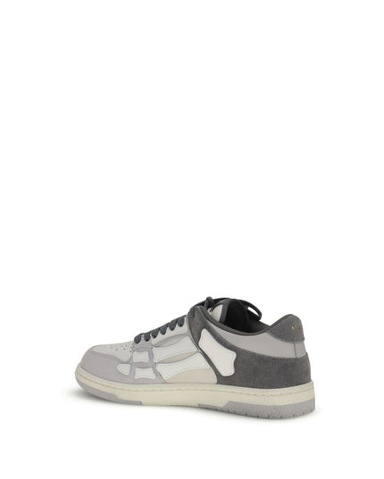 Amiri Gray Calf Leather Bos Taurus Low Top Sneakers