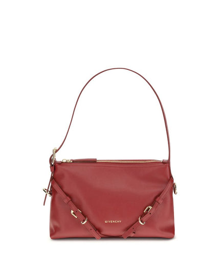 Givenchy Red Calf Leather Bos Taurus Shoulder Bag