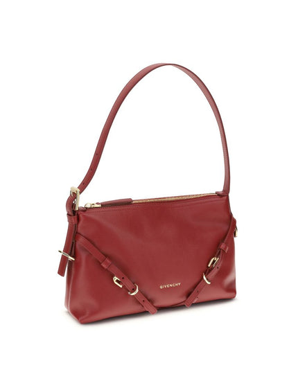 Givenchy Red Calf Leather Bos Taurus Shoulder Bag