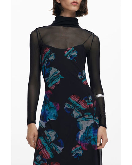 Desigual Black Polyester Women Dress