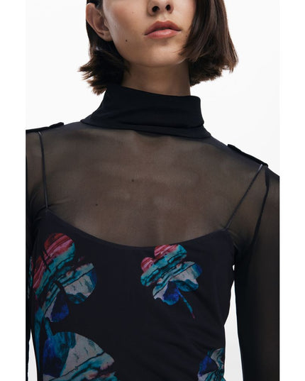 Desigual Black Polyester Women Dress